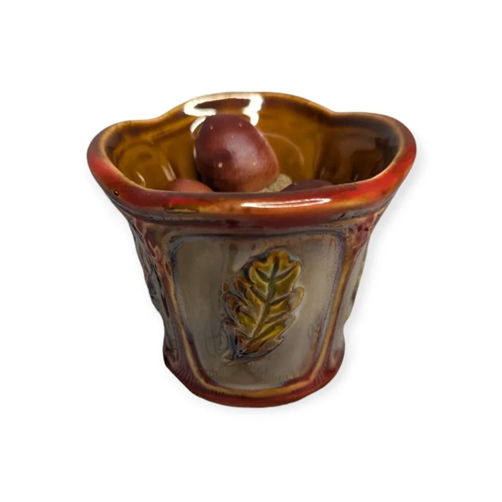 Ceramic Fall Autumn Thanksgiving Votive Candle Holder